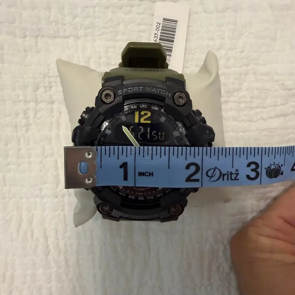 Activa X Invicta BlackOps Digital Men's Watch - 56mm, Army Green (ACW1637-002)